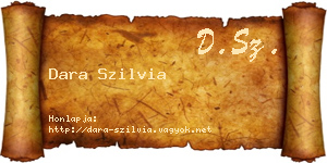 Dara Szilvia névjegykártya